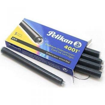 C/5 CARTUCHO TINTA PELIKAN LARGO NEGRA 4001