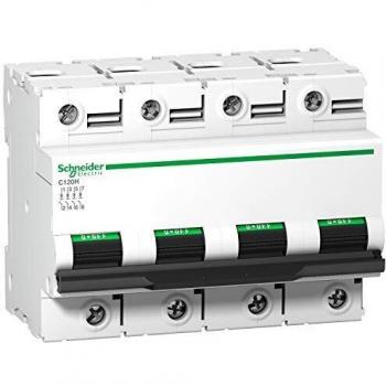 Schneider Electric A9N18478 Interruptor Automático Magnetotérmico C120H, 4P, 63A, curva C