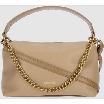 Chika10 Mujer Bolso Multiposición CM6544 Beige con Cremallera