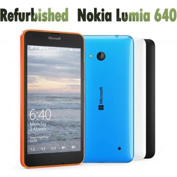 Teléfono Móvil Refurbished Nokia Lumia 640 Desbloqueado Original, SIM Única y Doble SIM, Pantalla de 5.0 pulgadas, Cámara de 8MP, Procesador Quad Core, 8GB ROM,