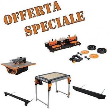 Kit completo Banco de trabajo + módulos Banco Sierra - Fresadora y todos los accesorios Triton Workcentre twx7