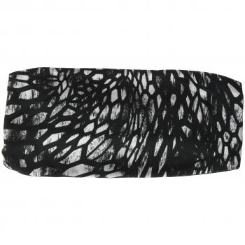 Odlo Headband Entrenamiento Wide Cinta, Primavera/Verano, Mujer, Color Black - AOP SS18, tamaño -