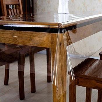 Estera fina mesa oscilantes/ mantel plástico transparente/ paño de vidrio suave/Agua y aceite de prueba desechable mantel/PVCManteles-A 120x160cm
