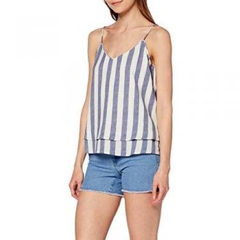 Only Onlsensa Singlet Wvn Noos Camiseta sin Mangas, Multicolor