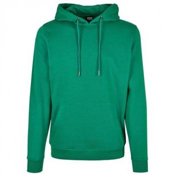 Urban Classics Essential Jungle Green Terry Hoodie - XXL - 65% Cotton, 35% Polyester
