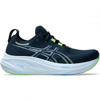 Zapatillas de running Asics Gel-Nimbus 26 para hombre en color azul y lima