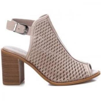 Sandalias abotinadas de piel 160642 hielo -Altura