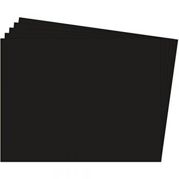 Fixo Paper 11100210 – Paquete de 25 cartulinas 50x65 – Cartulina negra grande – 180g