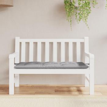 Gray Oxford Fabric Garden Bench Cushion 120x50x7 cm