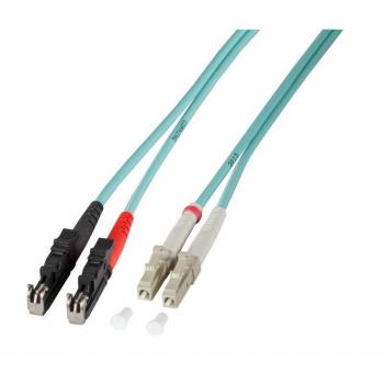 Cable de fibra óptica Duplex LC-E2000, 50/125µm, OM4, LSZH, violeta, 2.0mm, 3m