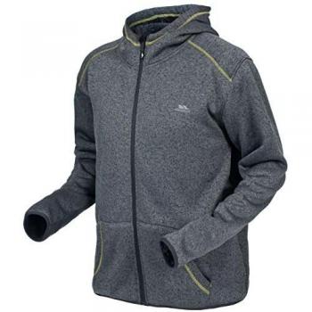 Trespass Dilan - Forro polar con capucha para hombre, Hombre, MAFLFLK20004-FTMXXS, Flint Marl, 5X-Small