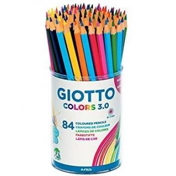 Giotto Colors 3.0 Lápices de Colores, Bote 84 Uds.
