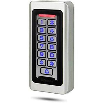 Retekess T-AC03 Control de Acceso Puerta, Teclado Acceso Impermeable IP68, Teclado Táctil Proximidad para RFID Sistema de Control de Acceso 125KHz Retroiluminación 2000 ID Wigan 26 Garaje Departamento