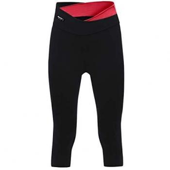 Santini Sfida 3/4 Tight Women's Pantalones Cortos de Ciclismo, Mujer, Negro/Rojo, Extra-Large