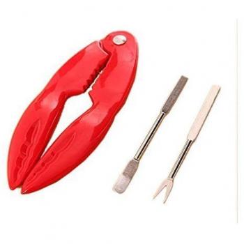 EULAGPRE Herramienta Mariscos Cracker 3PCS Arte De La Cocina Marisco Galletas Cracker Cangrejo Langosta