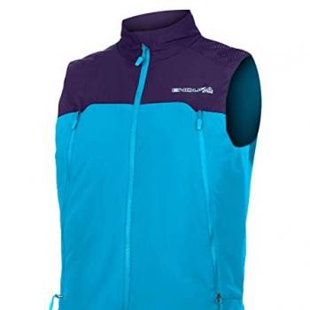 Chaleco cortavientos de ciclismo para hombre Endura MT500 Freezing Point azul eléctrico (M)