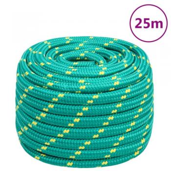 Cuerda de barco de polipropileno verde 20 mm 25 m