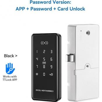 Cerradura Electrónica Inteligente para Cajones EM179 con Sensor Magnético y Teclado RFID