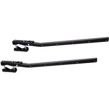Sauvic Tendedero de Ropa Plegable y Ajustable, Adaptable y Abatible, Color Negro