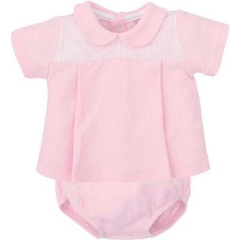 Conjunto de bebé niña dos piezas en tejido con textura