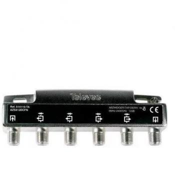 Televes 514110 - Derivador 5 2400mhz f 4d 12db ta+corriente continua