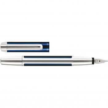 Pelikan Pura blue P40 954909 - Pluma mediana, color azul y plateado