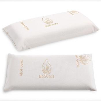 Almohada viscoelástica compacta de alta calidad con tejido transpirable 3D y cremallera, lavable y con firmeza media. ¡Confortable y adaptable al cuello para un descanso óptimo!