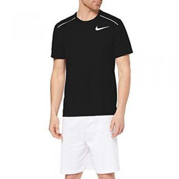 NIKE Dri-FIT Miler Camiseta, Hombre, Negro