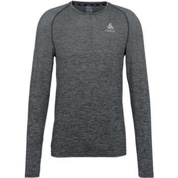 Odlo Crew Neck Essential Seamless Running Shirt Men - Grey - Size: Large