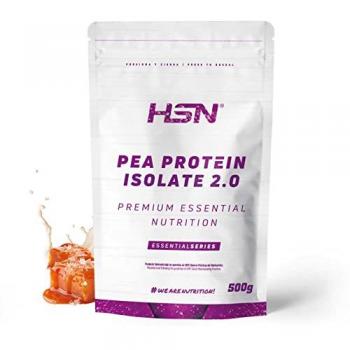 Proteína de Guisante Aislada 100% Vegana Sabor Caramelo Salado 500 g - Sin Gluten, Sin Soja, No-GMO