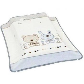 Cambrass Rabbit - Manta para minicuna, 80 x 110 cm, color celeste