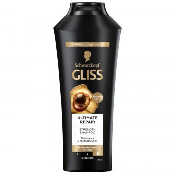 Gliss Kur Ultimate Repair Shampoo for Dry and Damaged Hair Family Size 13.53 fl oz (400 ml)