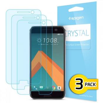 Protector pantalla HTC 10, SPIGEN [3-Pack] protector de pantalla l?mina protectora de pantalla l?mina protectora Ultra Transparente Protector HTC 10 H09FL20271