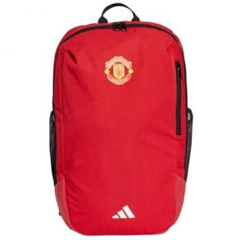 Manchester United adidas Backpack - Red, Size: One Size, Colour: Red