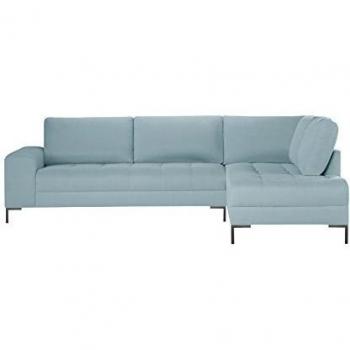 Guy Laroche Home - Sofá esquinero vertical fijo Harmony Big, color menta, color pastel