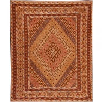 Alfombra anudada a mano oriental clásica Kilim Nakhunak de Pakistán 182 x 150 cm