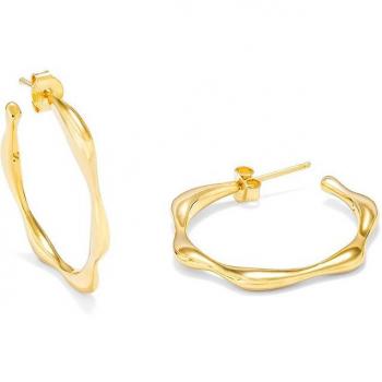 Pendientes Essentials de plata color dorado