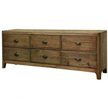 Mueble de TV DKD Home Decor Multicolor Natural Madera Madera Reciclada 180 x 45 x 55 cm