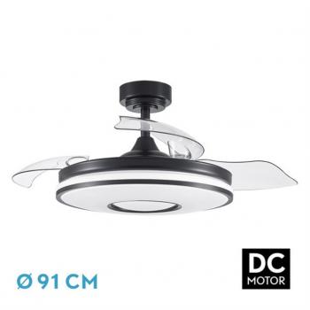 Ventilador DC 48W Dani Negro 3 Aspas