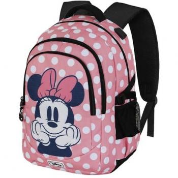 Mochila Escolar Minnie Mouse Karactermania Rosa 34 x 21 x 46 cm, Capacidad 32 L, Diseño de Disney, Modelo Closer Plus