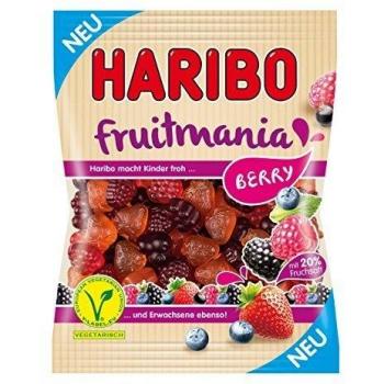 Golosinas Frutos Rojos Haribo Fruitmania 160g