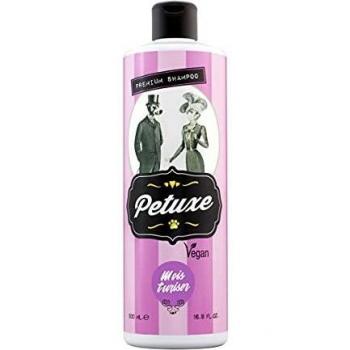 Petuxe Champú Vegano hidratante. Champú Vegano Perros. Champú Mascotas. Mantos Largos y Lisos. Poder lavante, hidratante y vitalizante. Brillo y suavidad