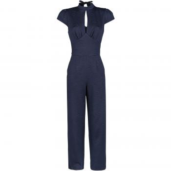 Voodoo Vixen Maude High Neck Jumpsuit Mono Azul M