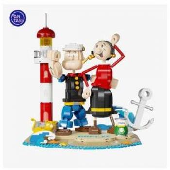 POPEYE & OLIVIA SET CONSTRUCCIÓN 33 CM POPEYE