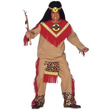 Disfraz de Indio Toro Furioso Cherokee para Niño (Talla L, 11-13 años)