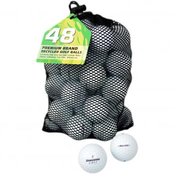 Bridgestone Golfbälle 48 Lake A-Qualität Lote Pelotas de Golf, Grado A, recuperadas, Unisex, Blanco
