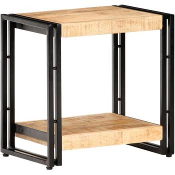 vidaXL Side Table 40x30x40 cm Rough Mango Wood