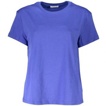 Patrizia Pepe Chic Crew Neck Logo Tee in Organic Cotton - L