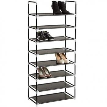 TecTake Estantería zapatero para calzado armario zapatos estante mueble 8 estantes 60x136,5x29,5 cm
