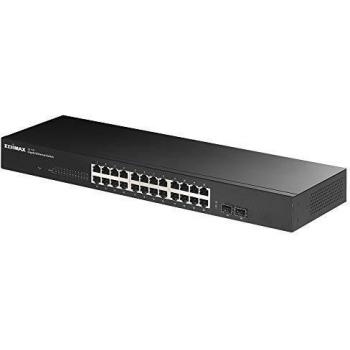 Edimax GS-1026 V3 Switch Gigabit Ethernet con 24 Puertos y 2 SFP, Negro